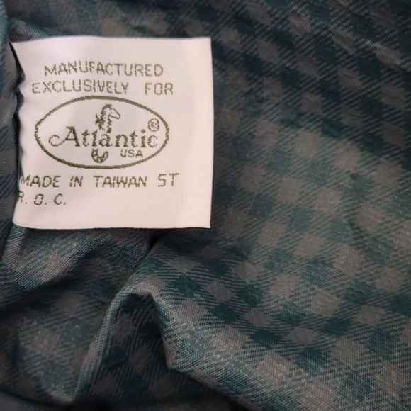 Vintage 1980s ATLANTIC Floral Tapestry Travel Zippered Shopping Tote Bag, Green - Picture 13 of 16